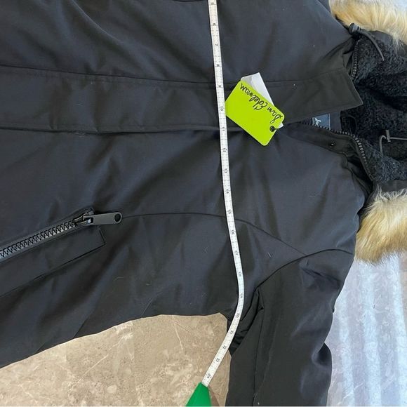 Sam Edelman black hooded jacket size medium - Picture 5 of 11